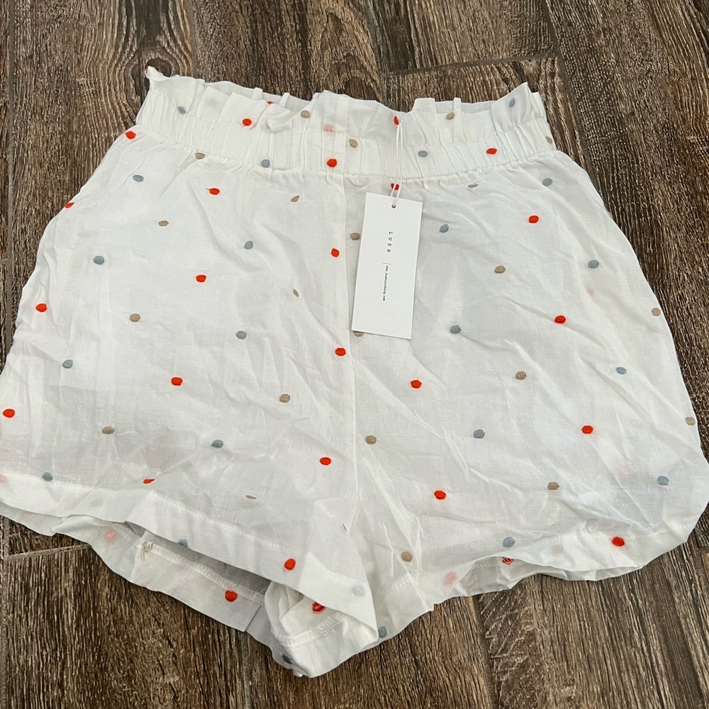Polka for paper bag shorts
